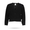 Mary Yve Plissestrick Cardigan Schwarz