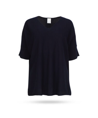 Mary Yve Poncho Pullover Dunkelblau 80223 1