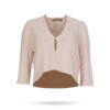 D Exterior Strick Cardigan verkurzt Apricot 58170