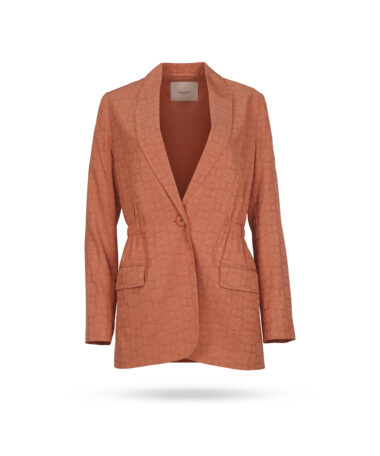 Twinset Blazer in Longprint Terracotta 2240 1