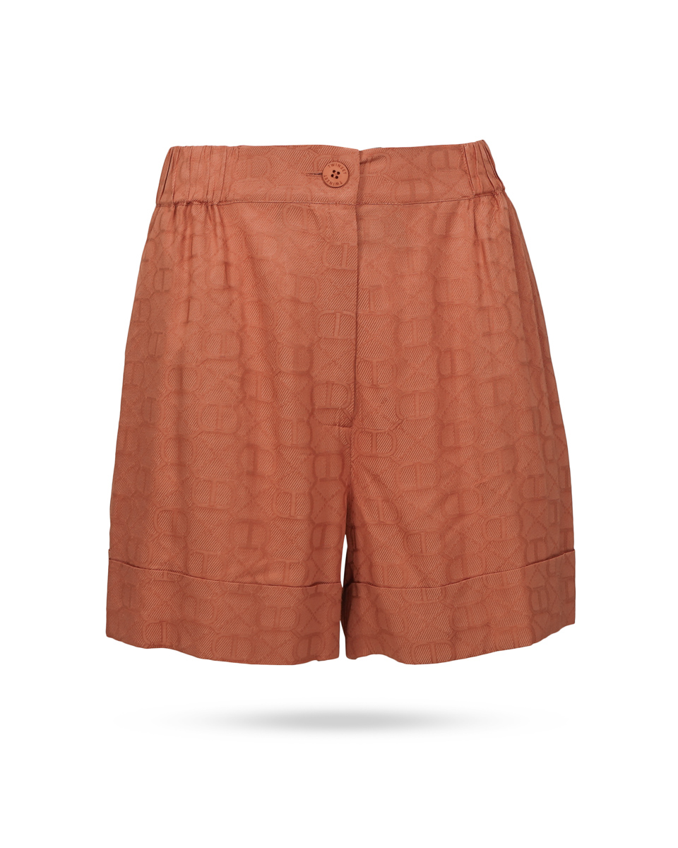Twinset Short Logoprint Terracotta 2241