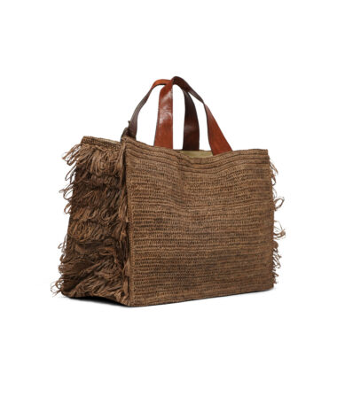 Ibeliv Onja Basttasche Nougat darkTea 2