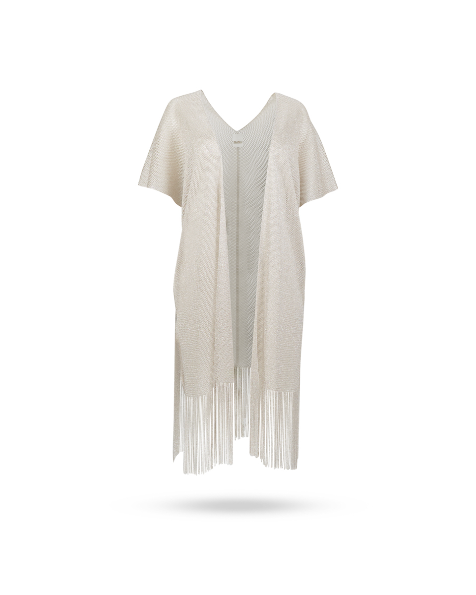 Max Mara Iacopo Öurex Cape mit Fransen Vanille 1
