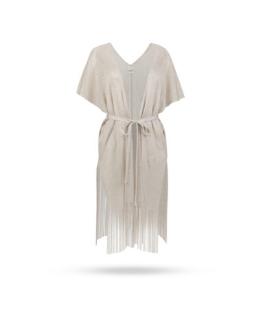 Max Mara Iacopo Öurex Cape mit Fransen Vanille 2
