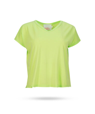 Absolut Cashmere Serra V Ausschnitt Shirt Kiwi Lemon