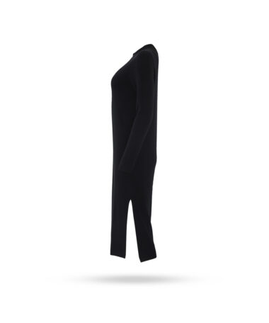 Repeat Strickkleid mit Stehkragen Schwarz 400905 2