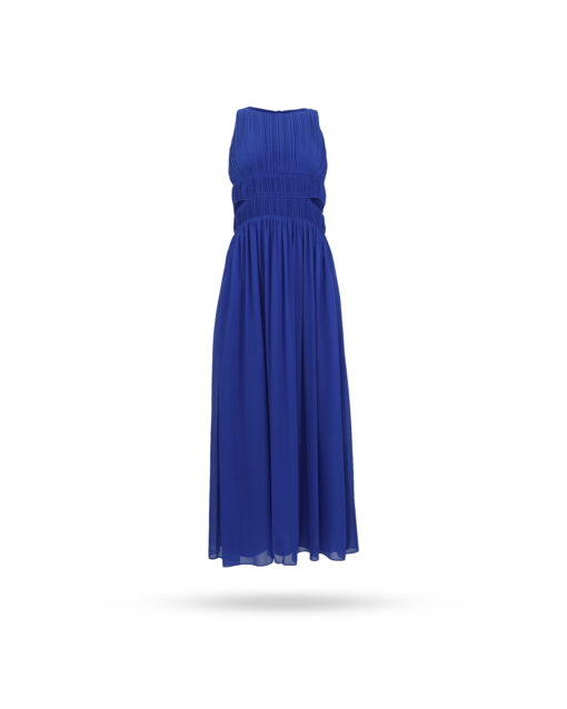 Patrizia Pepe Chiffon Kleid Blau 1