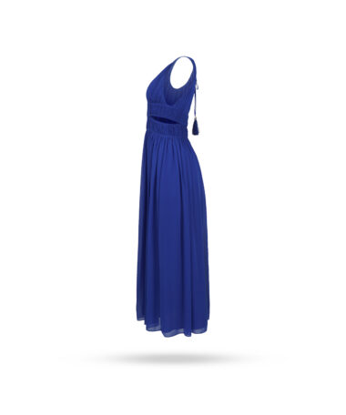 Patrizia Pepe Chiffon Kleid Blau 2
