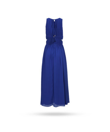 Patrizia Pepe Chiffon Kleid Blau  3