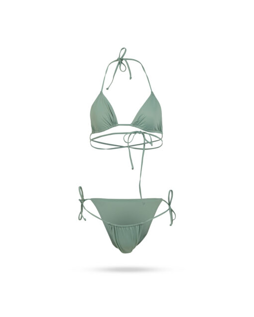 Manebi Soft TOuch Front Tie Triangle Beam Mineral Green 1