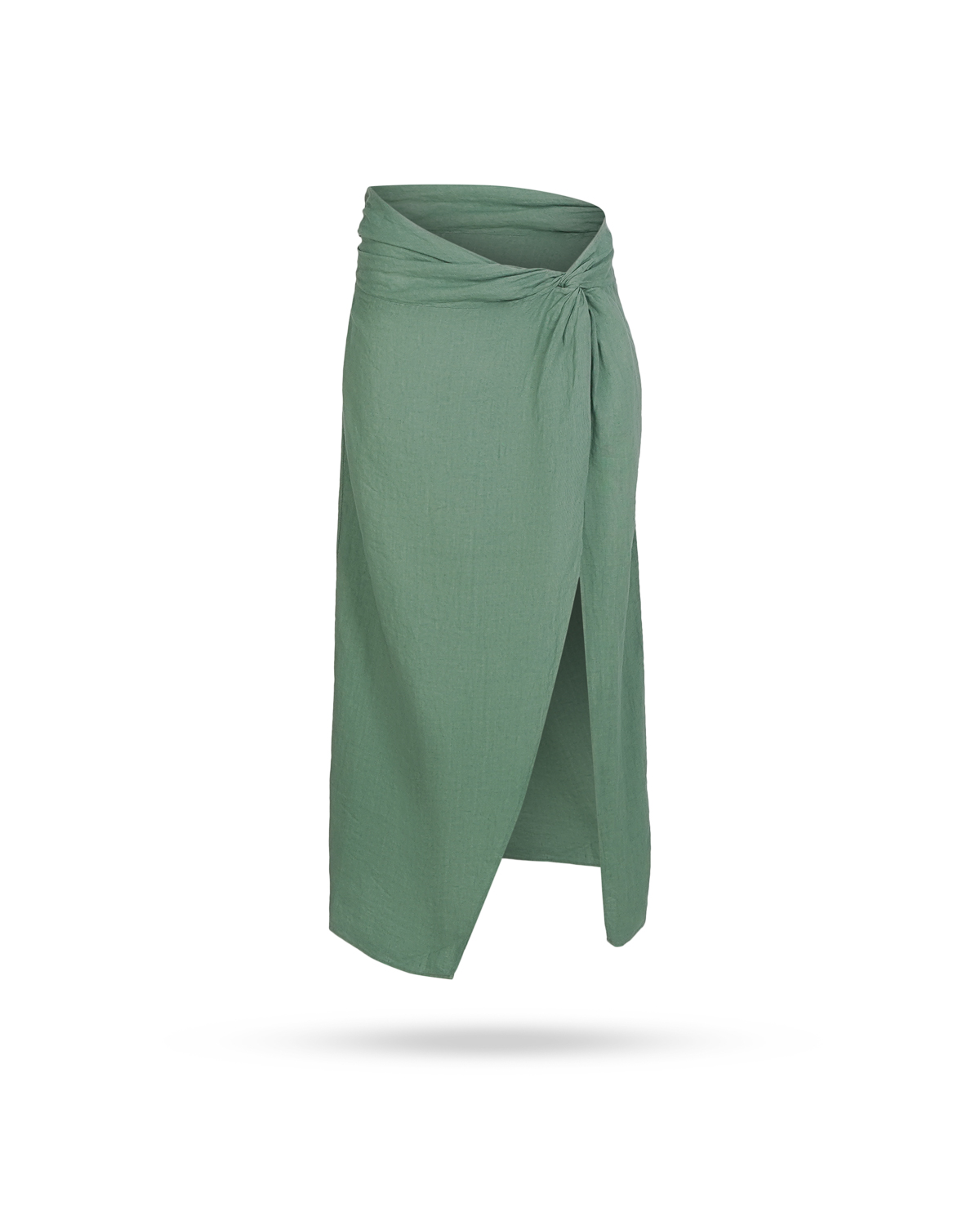 Manebi Linen Trancoso Skirt Mineral Green 1