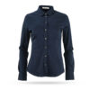Soluzione Jersey Bluse Blau
