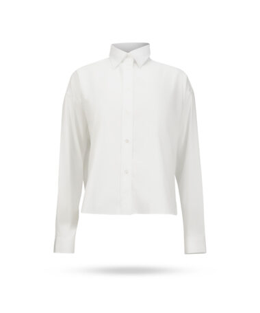 Soluzione Vokuhila Bluse cropped Weiss 1396 200 10 1