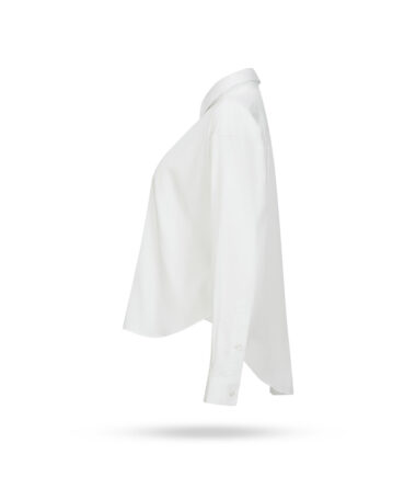 Soluzione Vokuhila Bluse cropped Weiss 1396 200 10 2