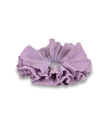 Christian Zen Scrunchie Lurex Lila