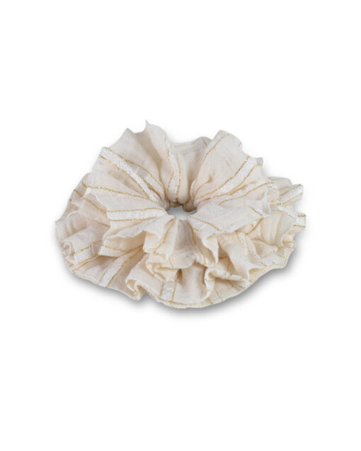 Christian Zen Scrunchie Lurex Vanille