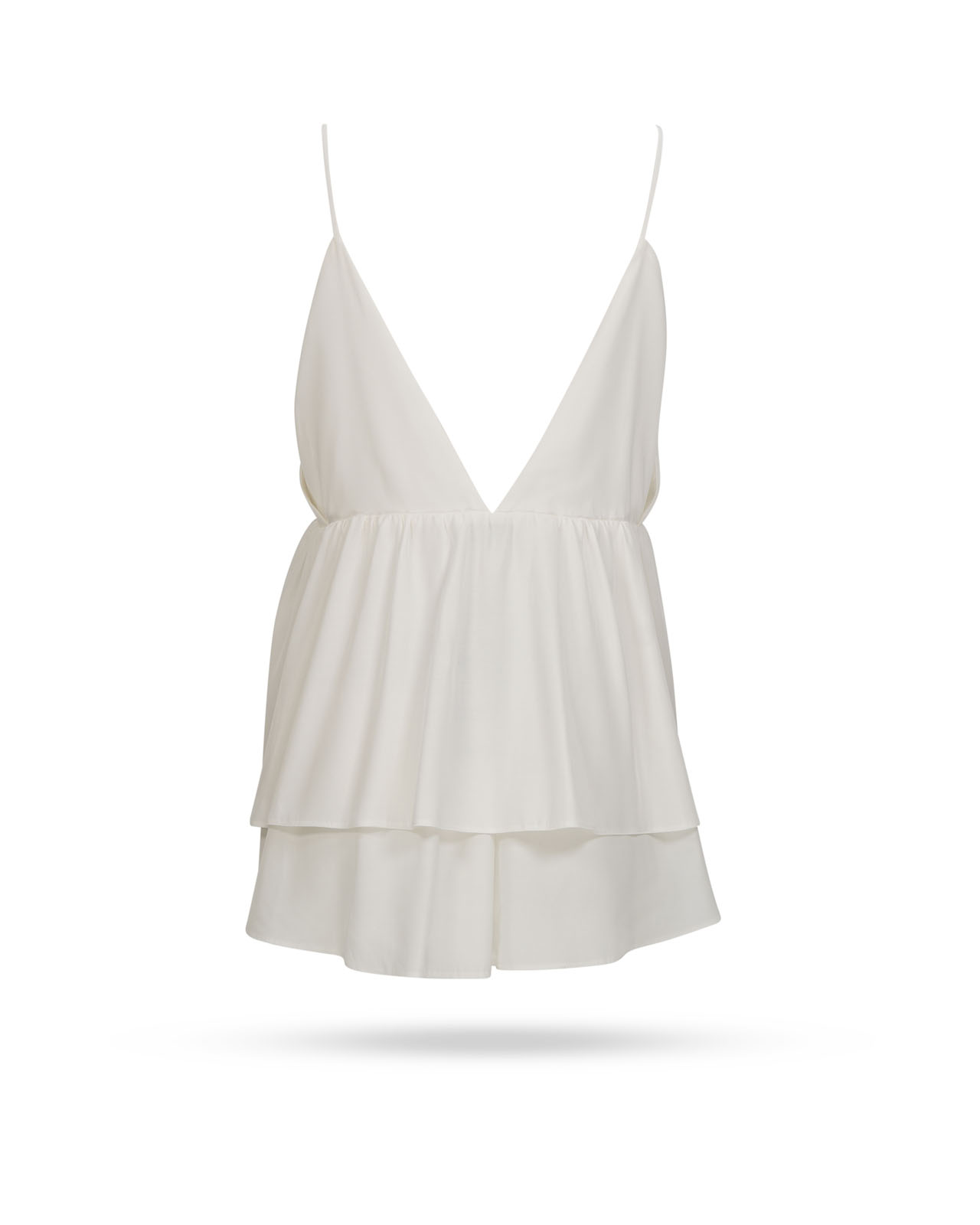 Aglini Blusentop mit Volants Top001 F826 Weiss 2.jpg