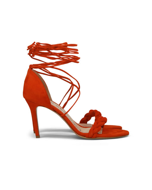 Fabio-Rusconi-Tiemchen-Sandalen-zum-Binden-Orangerot-2135-margo-1