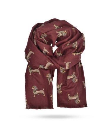 910251-Dackelprint bordo
