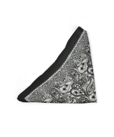 910258 Tuch Paisleymuster schwarz