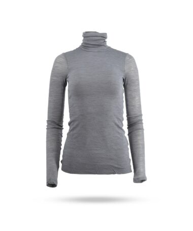Liviana Conti Rollkragen Shirt Grau