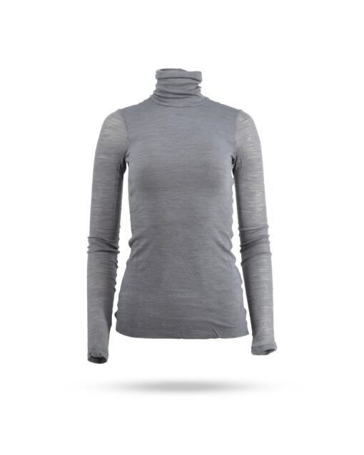 Liviana Conti Rollkragen Shirt Grau