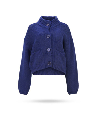 Penn Ink Grobstrick Weste Royalblau B221