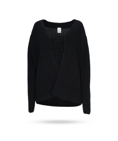 Mary Yve Grobstrick Cardigan Schwarz 75088