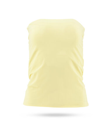 Japan TKY Bumpy Bandeau Top Pasellgelb