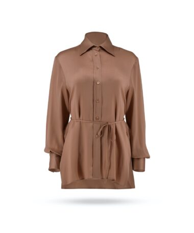 Semicouture  Bluse mit Bindegürtel SM13 rosenholz_1