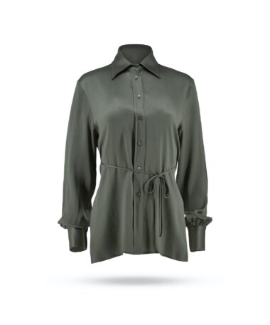 Semicouture Seidenbluse SM13 Piniengruen_1