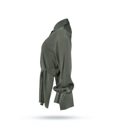 Semicouture Seidenbluse SM13 Piniengruen_2