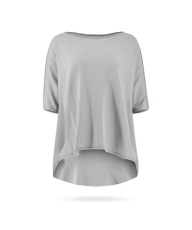 Liviana Conti Poncho Pullover F6SA13 Hellgrau_1