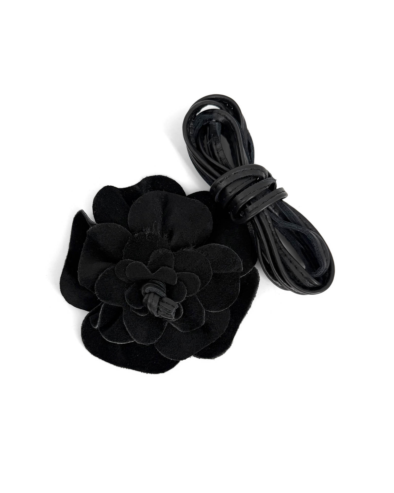 Mary und Yve Blume schwarz velour