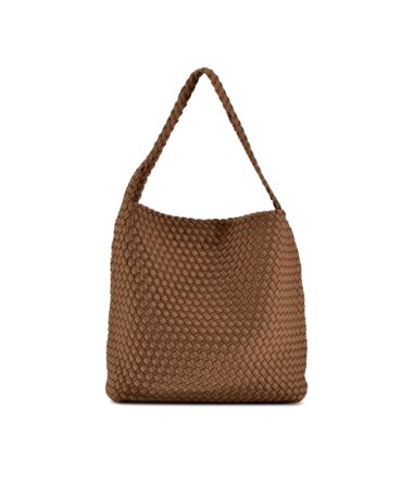 MaryundYve Flechttasche cognac