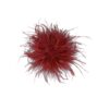 MaryundYve Federn Brosche Burgundy
